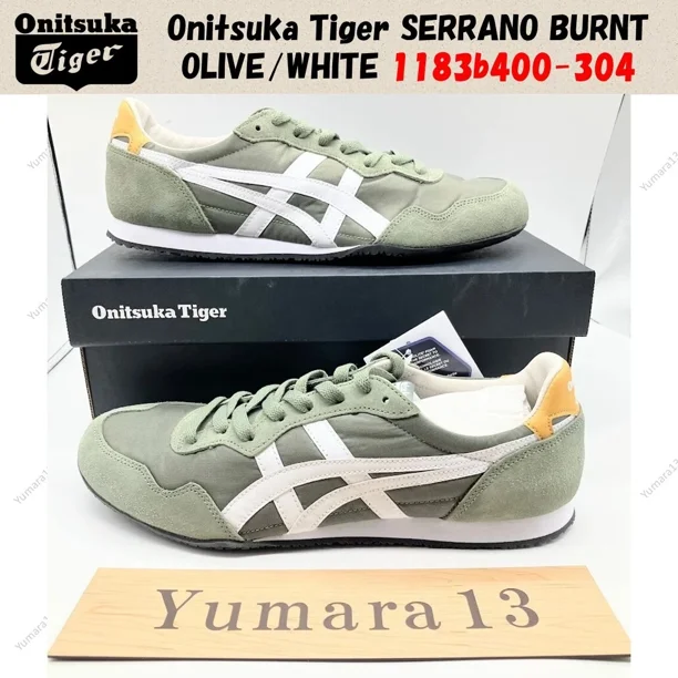 Onitsuka & Tiger SERRANO BURNT OLIVE/WHITE 1183b400-304 Unisex Size