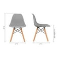thumbnail image 2 of Aron Living 21.75" Plastic and Wood Kids Playroom Chairs in Gray (Set of 2), 2 of 5