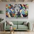 thumbnail image 6 of Banksy Girl At The Window, Girl At the Window by Salvador Dali, Banksy Pop Art , Urban Style, Modern Street Art, Girl Wall Art Print, Banksy(36" W x 24" H，Framed), 6 of 9