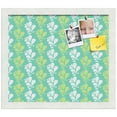 thumbnail image 2 of PinPix 15x13 Custom Cork Bulletin Board Floral Green Leaf Poster Board Has a Fabric Style Canvas Finish, Framed in Floral Green Leaf, by ArtToFrames (PinPix-554), 2 of 6