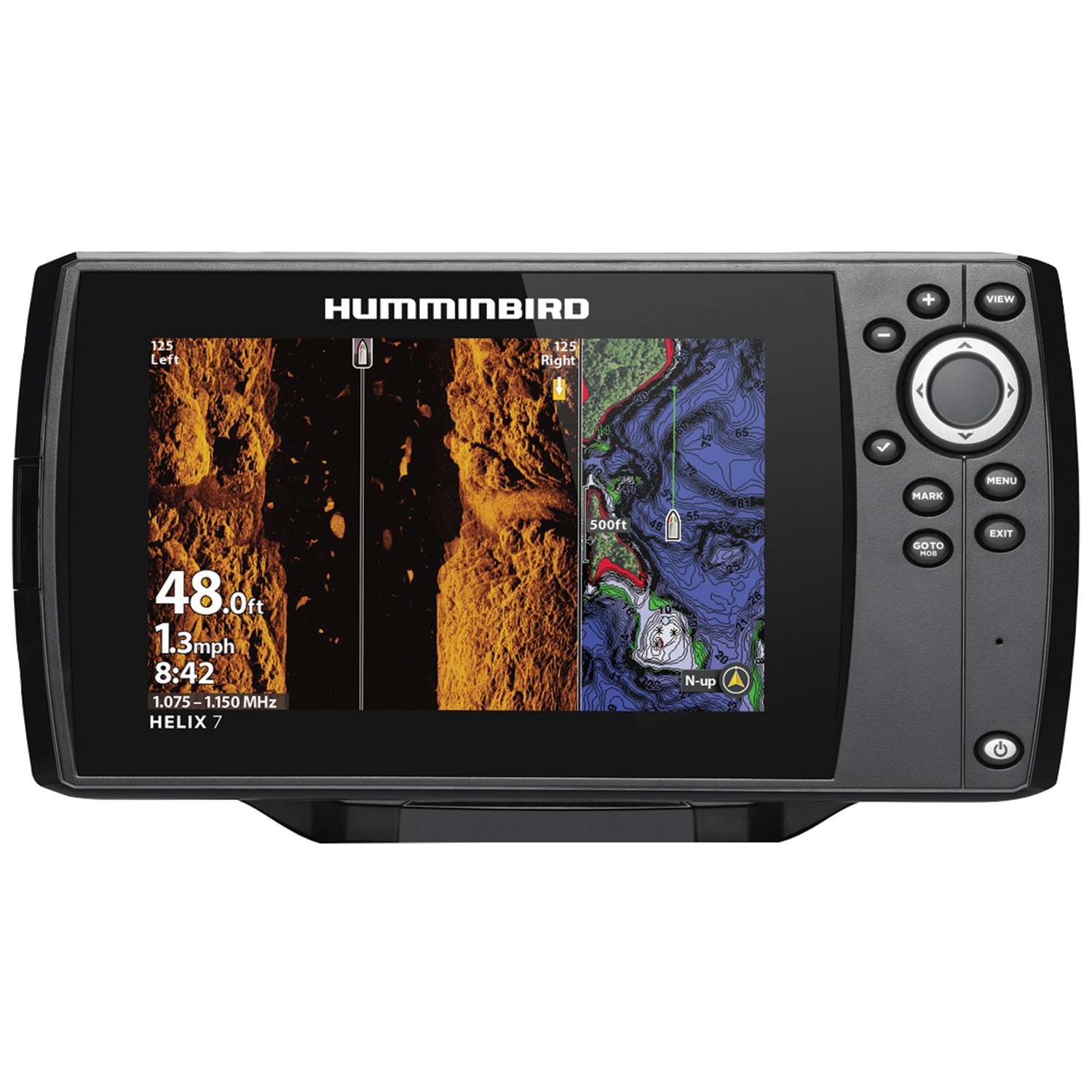 Humminbird 411080-1 HELIX 7 CHIRP Sonar G3N Dual Spectrum Combo Fishfinder/GPS/Chartplotter with MEGA Down & Side Imaging & 7" Display - image 4 of 6