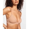thumbnail image 4 of Women's Natrelax Triangle Bralette No Underwire Plunge Unlined Ribbed Soft Wireless Bra V Neck Sexy Everyday, 4 of 7