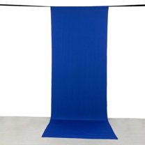 Efavormart Royal Blue 4-Way Stretch Spandex Drapery Panel with Rod Pockets, Photography Backdrop Curtain - 5ftx14ft
