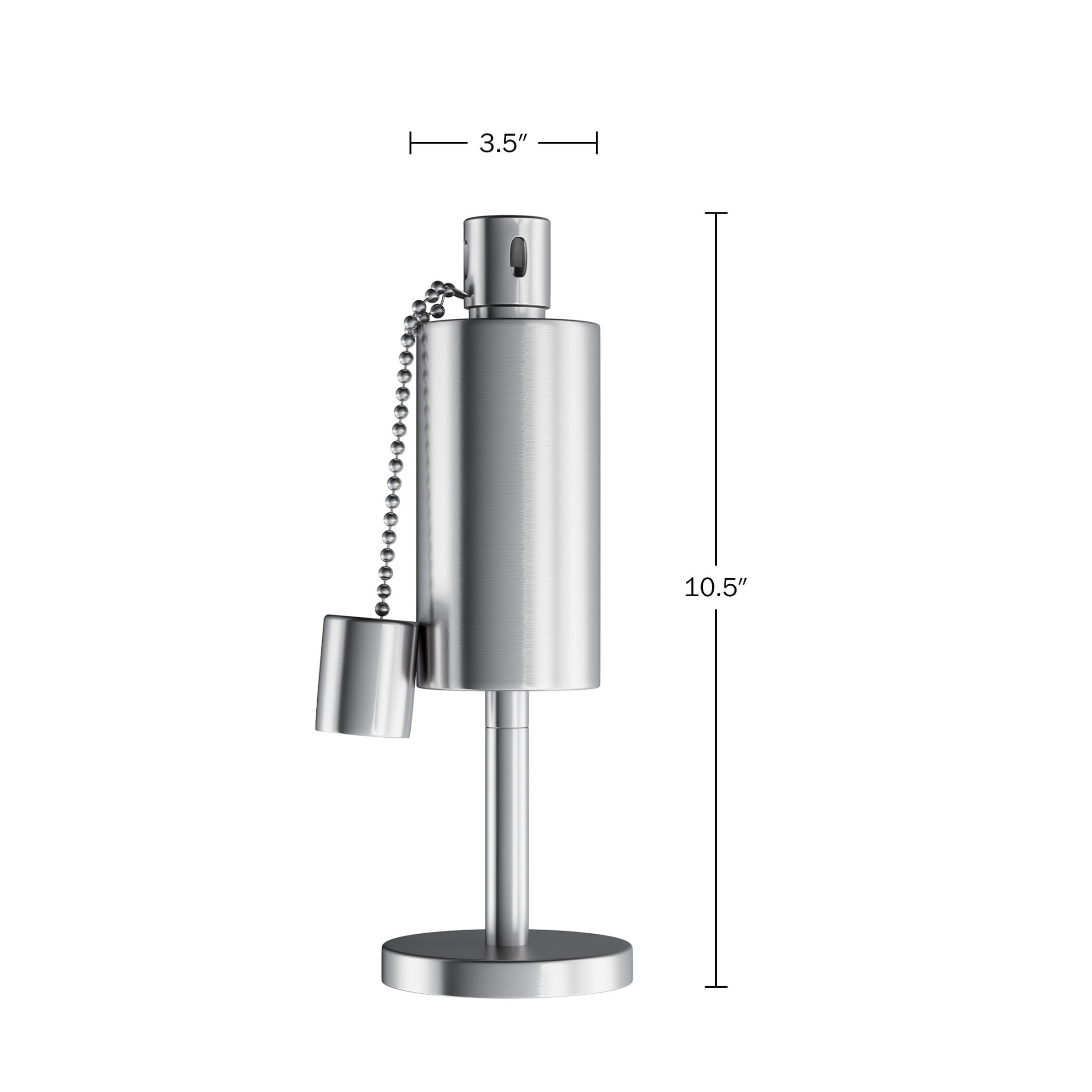 Pure Garden 10.5-Inch Table Torch Lamp 2-Pack - Fiberglass Wick Flame Light