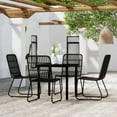 thumbnail image 1 of vidaXL 5 Piece Garden Dining Set Black, 1 of 4