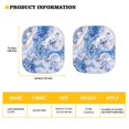 thumbnail image 5 of Yuyamidu Blue Marble Print Car Sun Shade Butterfly Windshield Shades for SUV Van Sedan 2 Pack Universal Sun Shades for Car Windows Auto Decorative Accessories, 5 of 5
