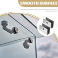 thumbnail image 1 of Minkissy 8PCS Clear Mirror Clips Stainless Steel Mounting Hardware for Fixed Panel Glass Support, 1 of 8