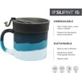 thumbnail image 2 of 16oz Coffee Mugs 2 Pack - Moon Beam - Silicone Handled Cups with No-Leak Lids, Hot/Cold Safe, 2 of 4