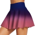 thumbnail image 1 of Gibobby faldas para mujer elegante mujer Faldas pantalón plisadas para mujer con bolsillos para pantalones cortos(Morado, M), 1 of 5