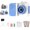 Blue, variant on Hnjugfe Kids Camera Instant Print,Christmas Birthday Gifts Toys for Girls Boys Age 4-12 Years Old,1080P HD Dual Lens Selfie Digital Camera with 4 Rolls Print Paper Stickers Pens 32G Card