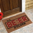 thumbnail image 4 of Runner Rug Indoor Door Mat Outdoor Entrance It's Beer O'Clock Welcome Mat Funny Doormats Fathers Day Mat Gift per Tape for Hardwood Floors Large Outdoor Welcome Mats for Front Door 16x24IN, 4 of 5
