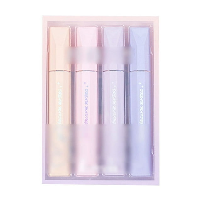 Clearance School Office Stationery Markers Highlighters Set Of 4 Aesthetic Highlighters In Chisel Highlighters Highlights Notes and Glitter Ink Sets 13ml Stationery for The BackTo-School Season