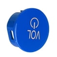 thumbnail image 2 of Botón De Audio Central Del Automóvil, Tamaño Compacto Del Botón Del Interruptor De Volumen Para La Modificación Del Automóvil ANGGREK Azul, 2 of 8