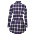 thumbnail image 3 of Ichuanyi liquidación de la moda mujeres retro manga larga venda de jaleo de cañón en V sólido blusa casual ICHUANYI WER202308241818, 3 of 6