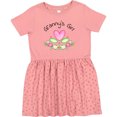 thumbnail image 3 of Inktastic Granny's Girl Heart Flowers Girls Toddler Dress, 3 of 5