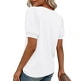 thumbnail image 7 of Sexlip Women's T-Shirt Short Sleeve Loose Fit Casual Trendy Design Versatile Styling Breathable Wear Suitable for City Walks White S, 7 of 7
