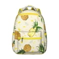 thumbnail image 1 of Lemon Pattern Students Backpack Cute Yellow Fruit School Bag with Vintage Floral Design, Comfortable and Durable, 1 of 6