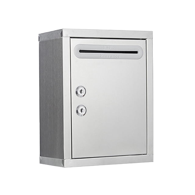 simhoa Wall Mount Mailbox Heavy Duty Deposit Drop Box for Office Classroom Home Use 2104