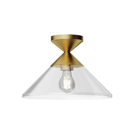 

SF521012BGCL-Alora Lighting-Mauer - 1 Light Semi-Flush Mount-8.63 Inches Tall and 12.5 Inches Wide-Brushed Gold Finish