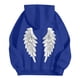thumbnail image 3 of WILLBEST Sudadera con Capucha Informal con Estampado De Ángel De Invierno, Sudadera con Forro Suave y Bolsillo Frontal para Exteriores, Ropa De Calle, Moda Grande, 3 of 3
