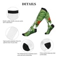 thumbnail image 5 of Pofeuu Palm Leaves And Tropical Flowers Print Compression Socks for Women & Men Circulation - Best Support for Nurses,Running,Athletic,Sports, 5 of 7