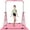 Pink with  Mat, variant on ZENOVA Gymnastic Bars for Home Adjustable Height Folding Training Monkey Bars for Kids Expandable Horizontal Monkey Bar, Pink
