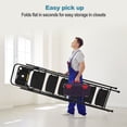 thumbnail image 5 of Folding step stool with bandwidth anti slip pedals and tool trays, lightweight and portable steel step stool, perfect for kitchen and home, indoor and outdoor use, sturdy steel steps (6 levels), 5 of 10