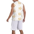 thumbnail image 2 of Pofeuu Wheat Print Basketball Jersey, Shirts for Men Youth Basketball Jersey Crew Neck-XX-Large, 2 of 6