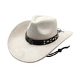 thumbnail image 4 of Classic Western Cowboy Hat for Outdoor Fashion and Seasonal Headwear for Parties Riding and Western Themed Events, Beige, 4 of 4