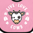 thumbnail image 4 of Inktastic Live Love Cows Boys or Girls Baby Bib, 4 of 4