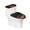 Black Cat Pumpkin Pattern, variant on HELLHERO Christmas Poinsettia Toilet Lid Cover 17x21 Inches, 2 Piece Set with Stretchy Polyester, Dust Proof Toilet Tank Cover for Bathroom