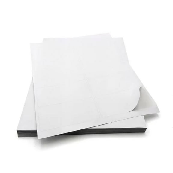 SSBM 4" x 3.33" - 1000 Sheets, Laser Sheet Labels White, Ideal for Laser or Inkjet Printers for Packaging, Shipping - 6 Labels Per Sheet