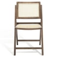 thumbnail image 4 of SAFAVIEH Couture Desiree Modern Cane Solid Folding Dining Chair, Walnut/Natural (Set of 2), 4 of 14