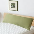 thumbnail image 3 of Vacemry Under $5 Long Body Pillowcase, Washed Linen Style Pillow Cover, Double Sided Pillow Protector, Soft Bedding for Adults Back Sleepers, 3 of 7
