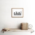 thumbnail image 2 of Glasgow City Scotland Landmarks Typography Silhouettes Framed Art Print, 2 of 5