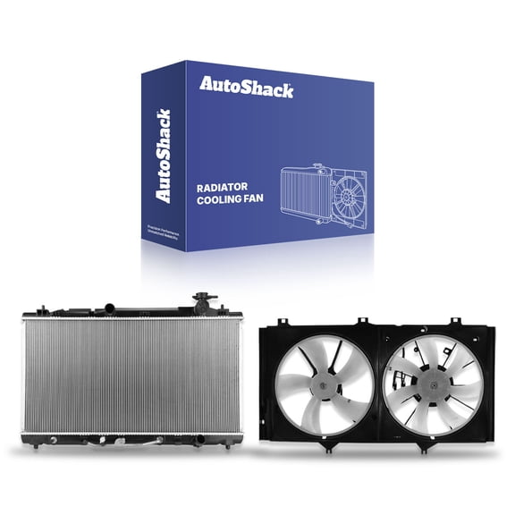 AutoShack Radiator & Cooling Fan Kit for Lexus, ES350 2007-2011, V6 3.5L, with Transmission Oil Cooler