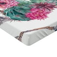 thumbnail image 2 of Ambesonne Cactus Fitted Sheet, Exotic Bouquet Vintage, Twin Size, Green Pink Brown, 2 of 3