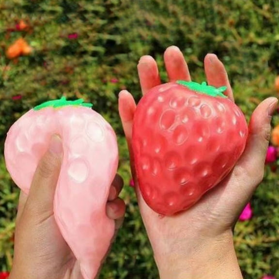 Kbndieu Squeeze Fidget Toys for Stress Relief, Pinch Music Simulation Strawberry Decompression Venting Fidget Toys on Clearance
