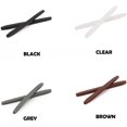thumbnail image 7 of Silicone Glasses End Tip Grips, Anti-Slip Eyeglass Ear Sock Pieces Tube Sleeve, Silicone Elastic Comfort Eyeglasses Retainer For Thin Temples(6 Pairs,Black&White), 7 of 7