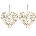 thumbnail image 2 of Adorno colgante en forma de corazón Regalos huecos para mamá de hijas Adornos de madera Accesorios para el automóvil Decoraciones de feliz cumpleaños JM01287, paquete de 2 Inevent HA011736-01, 2 of 7