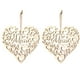 thumbnail image 2 of Moyic Paquete de 2 adornos colgantes en forma de corazón, regalos huecos para mamá de hijas, adornos de madera, accesorios para coche, decoraciones Decoración del hogar JM01287 Moyic HA011736-01, 2 of 6