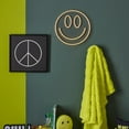 thumbnail image 5 of Bouclair White & Black Peace Sign Neon Light Up Wall Art, 5 of 5
