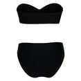 thumbnail image 6 of Gyujnb Strapless Bandeau Maternity Bikini Metal Detail Elastic Soft Two Piece Swimwear for Pool and Beach,XL, 6 of 6