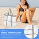 thumbnail image 4 of Malla grande bolso de playa para mujeres bolsas de playa bolsas de almacenamiento bolso de almacenamiento portátil para niña para niña, 4 of 6