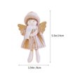 thumbnail image 2 of Colgantes con forma de ángel de 3 uds, colgante de muñeca de ángel de Navidad, adornos colgantes de muñeca de Navidad, 2 of 7