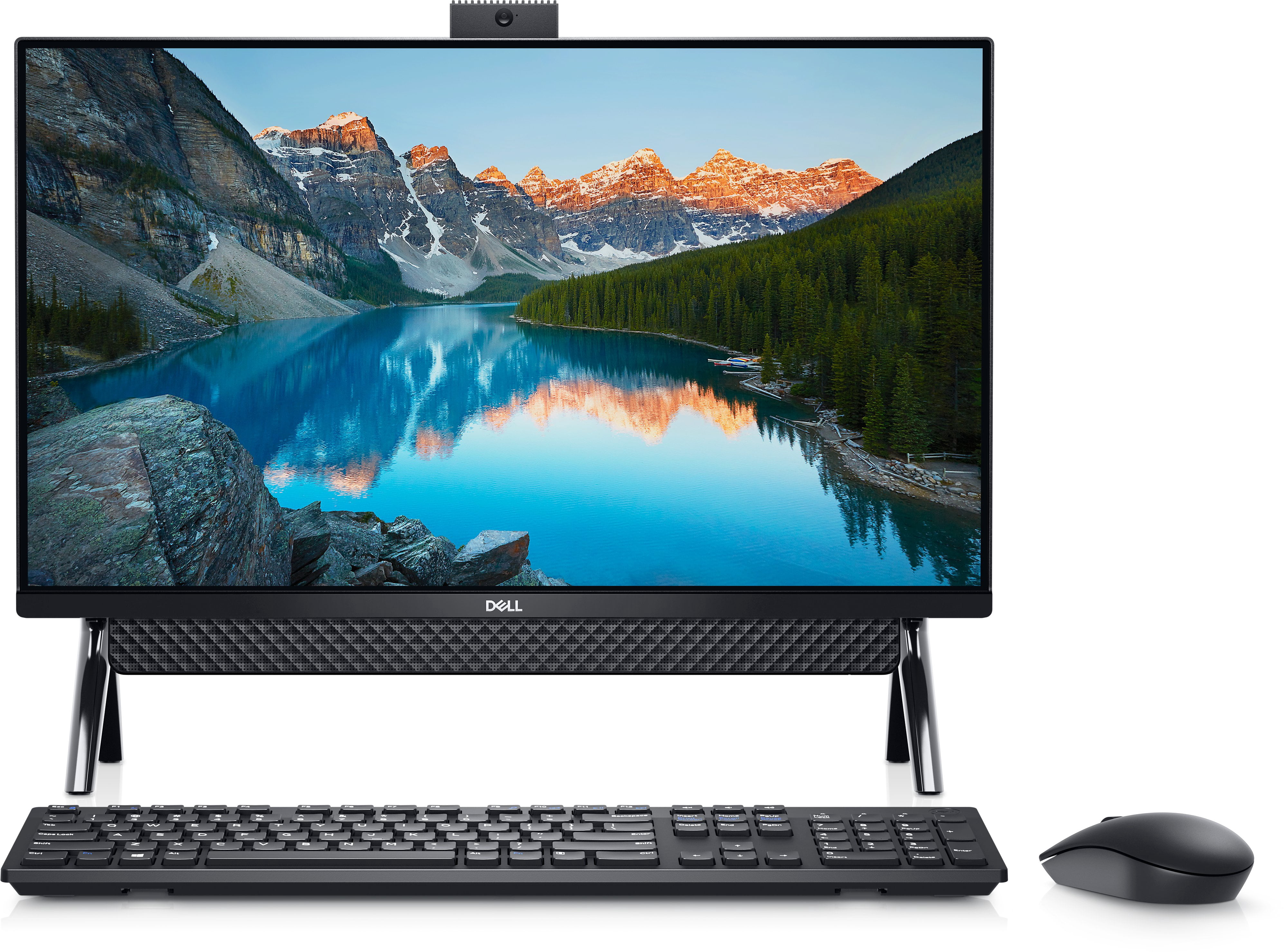 Dell Inspiron 27 7000 7700 All-in-One Desktop Computer 27" FHD IPS Display 11th Gen Intel Quad-Core i5-1135G7 8GB RAM 256GB SSD 1TB HDD Intel Iris Xe Graphics HDMI USB-C WiFi6 Webcam Win10 Black