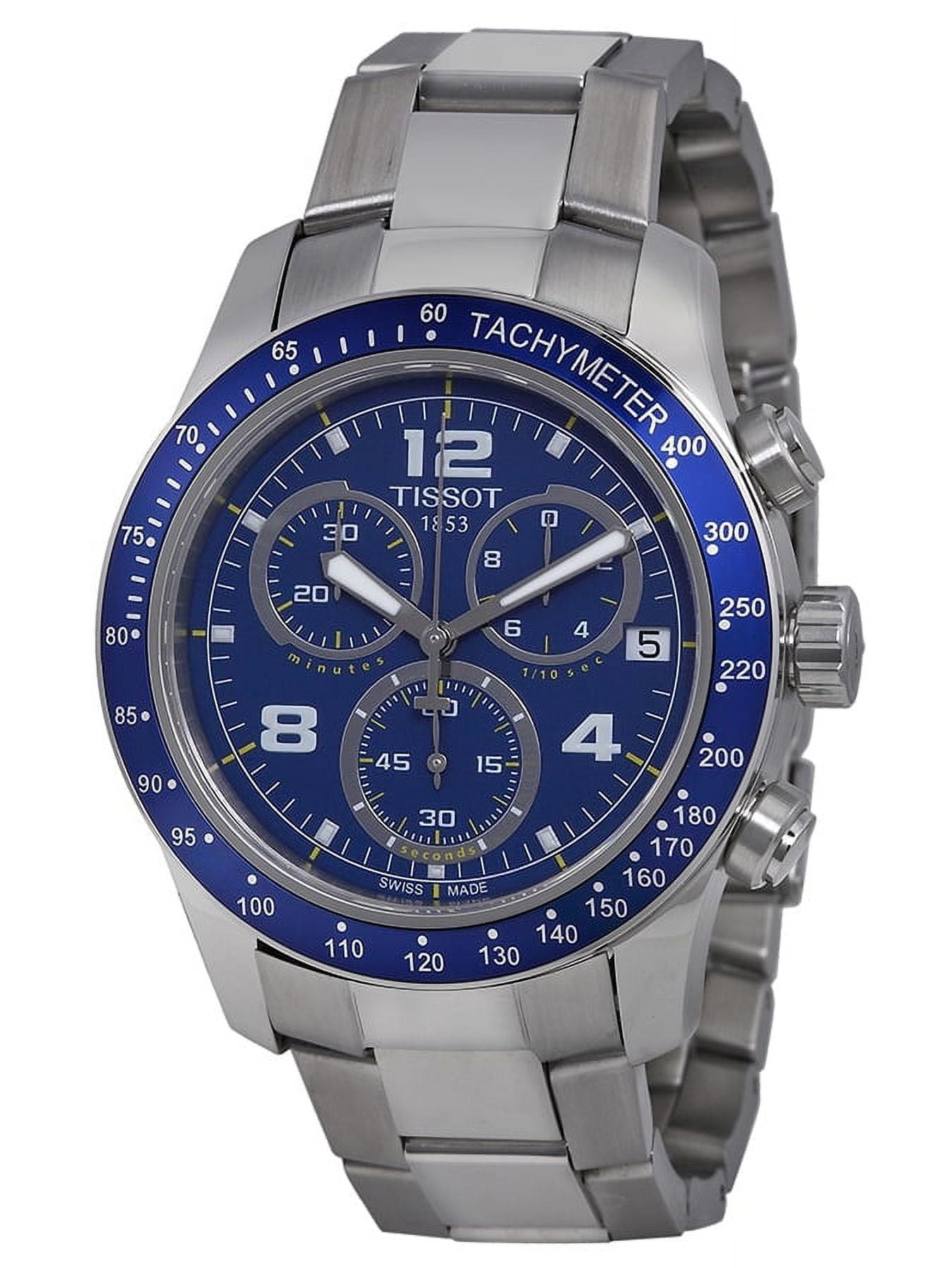 Tissot v8 hotsell quartz chronograph blue