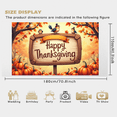 thumbnail image 5 of Wooden Sign Happy Thanksgiving Banner Autumn Leaf Decor Pumpkin Birds for Fall Festival Holiday Party Feast, 5 of 8
