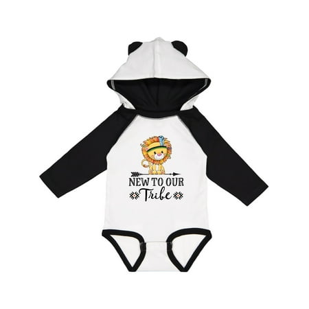 

Inktastic New to the Tribe Just Arrived Lion Gift Baby Boy or Baby Girl Long Sleeve Bodysuit