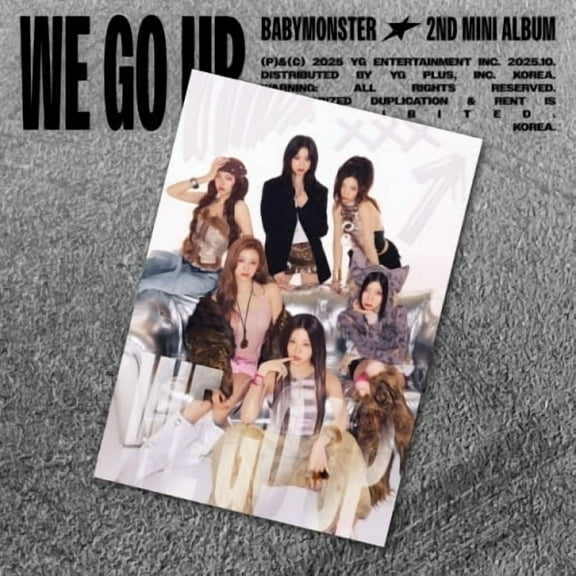 Babymonster - We Go Up - Postcard Version - incl. 2 Postcards, 10 Unit Postcards, 12 Film Photocards, 5 Unit Photocards, 6 Selfie Photocards Sticker - Music & Performance - CD